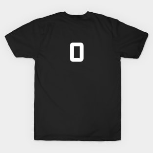 Number Zero - 0 - Any Color - Team Sports Numbered Uniform Jersey - Birthday Gift T-Shirt